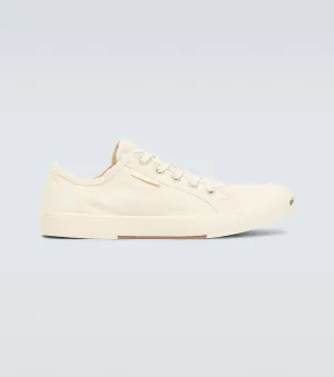 Balenciaga Canvas Low Top Paris Sneakers, Beige