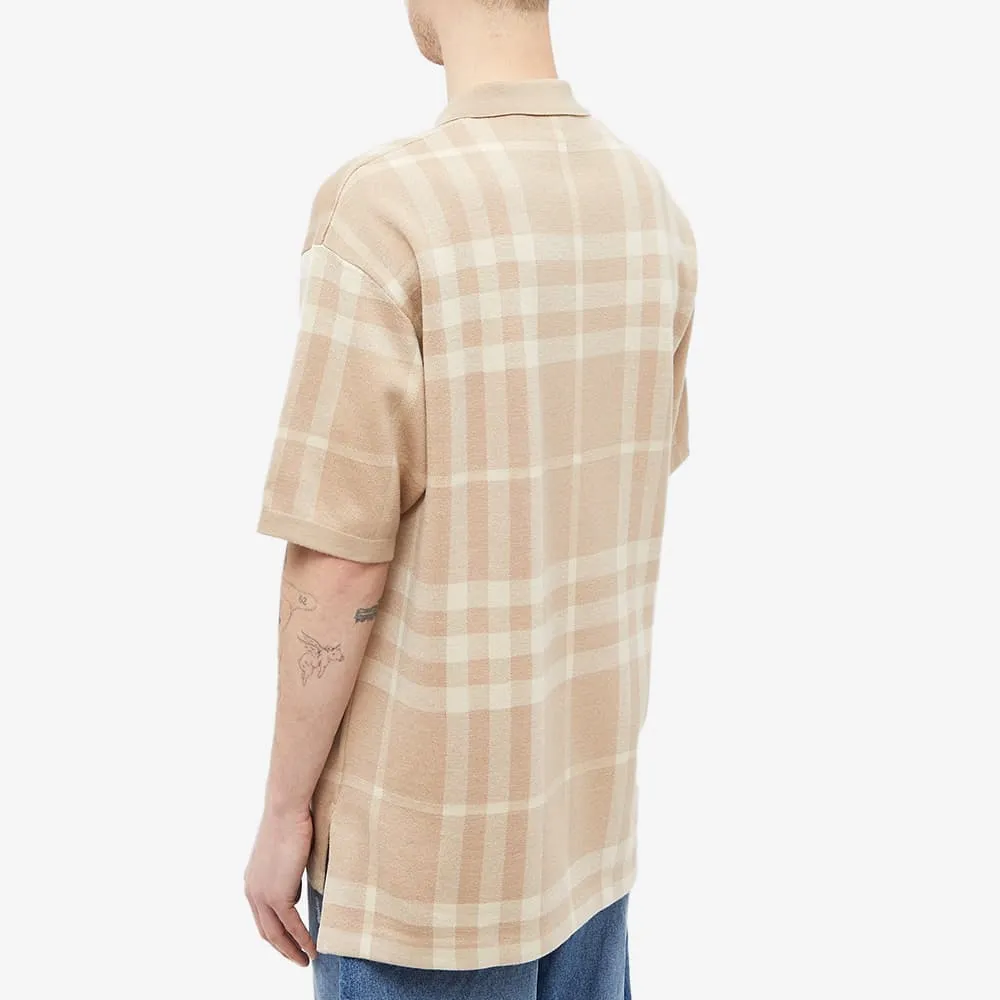 Burberry Wellman Merino Check Polo T-Shirt