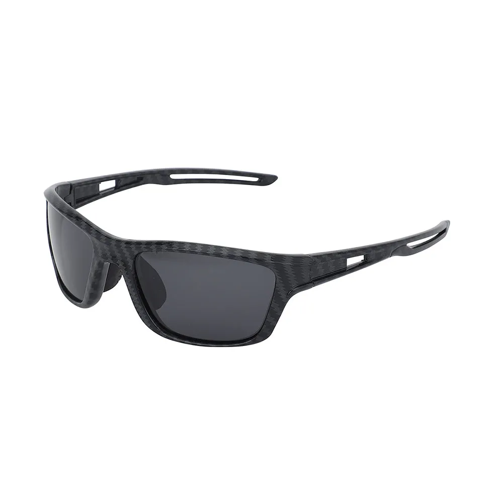 Carlton London Premium Black Toned Polarised And Uv Protected Lens Sports Sunglasses For Men