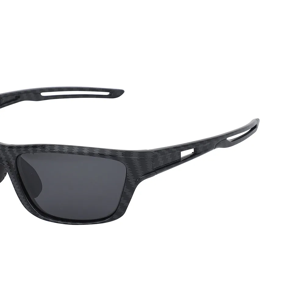 Carlton London Premium Black Toned Polarised And Uv Protected Lens Sports Sunglasses For Men