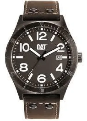 Cat Watches Men's Brown Leather Strap Watch