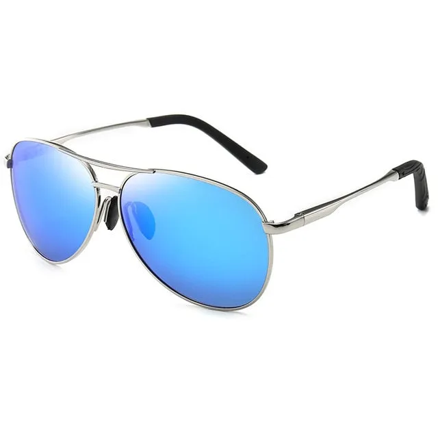 Color Changing Aviation Metal Frame Polarized Sunglasses