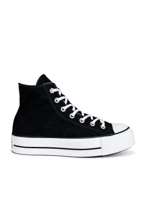 Converse Chuck Taylor All Star Platform Canvas Sneakers In Black & White