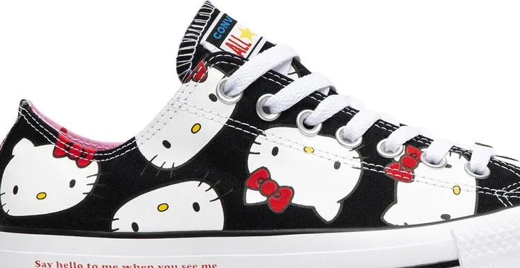 Converse Hello Kitty x Chuck Taylor All Star Canvas Ox Black Sneakers