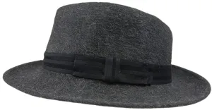 Dobbs Rampart Charcoal Grey Fedora - 7 1/8 R Oval 2" Brim