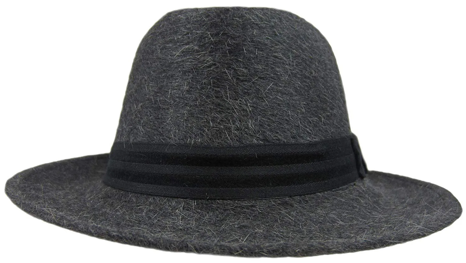 Dobbs Rampart Charcoal Grey Fedora - 7 1/8 R Oval 2" Brim