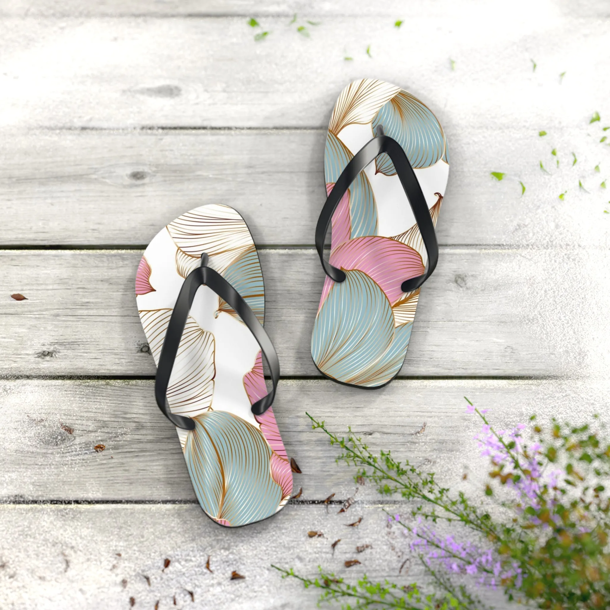 Elegant floral Flip Flops