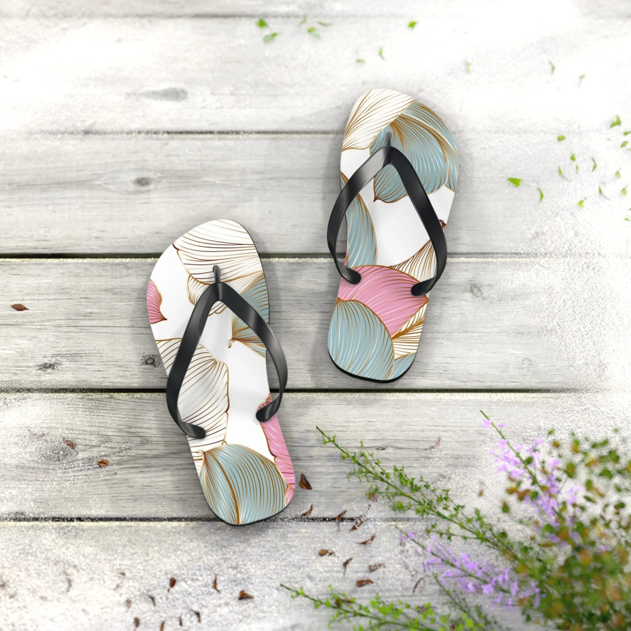 Elegant floral Flip Flops