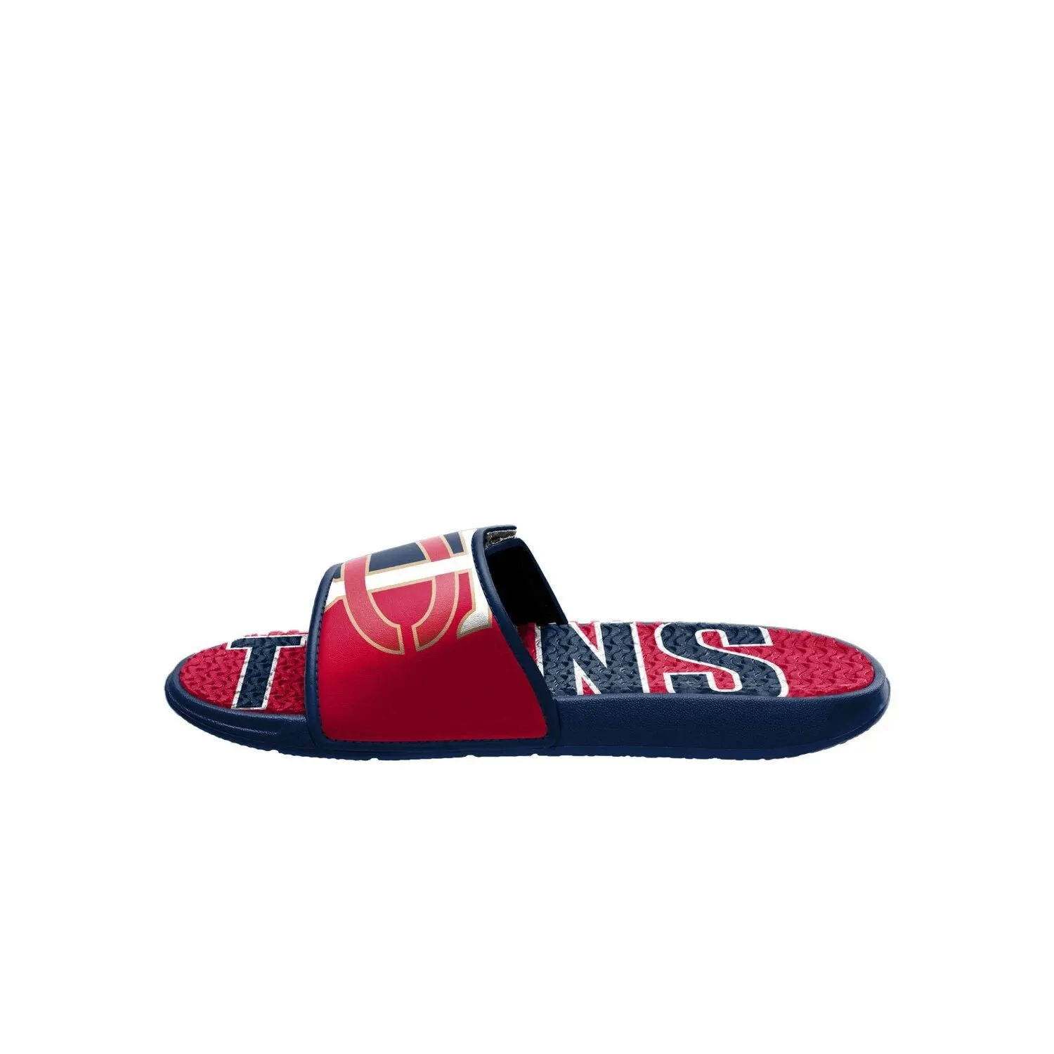 FOCO Minnesota Twins Men's Logo Gel Slippers