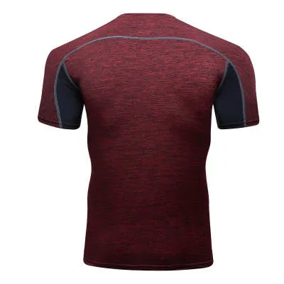 Fortitude Sports Short Sleeve Men's Compression Gym T-Shirt Rash Guard