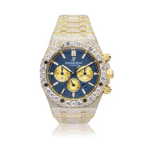 Full Diamond Audemars Piguet Royal Oak Chronograph 41mm 18K Yellow Gold