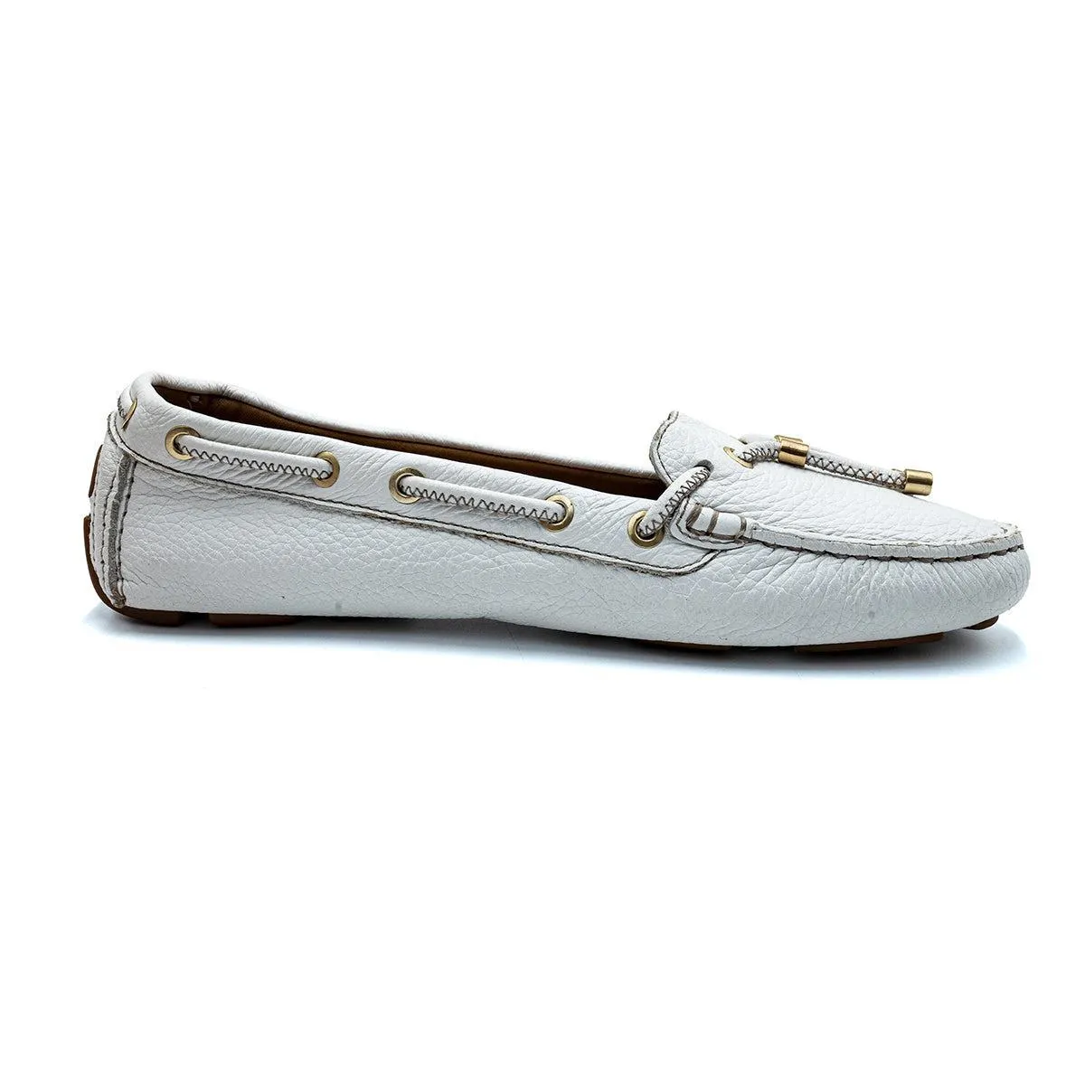 Hugo Boss Slipon Loafers Leather White Colour For Women