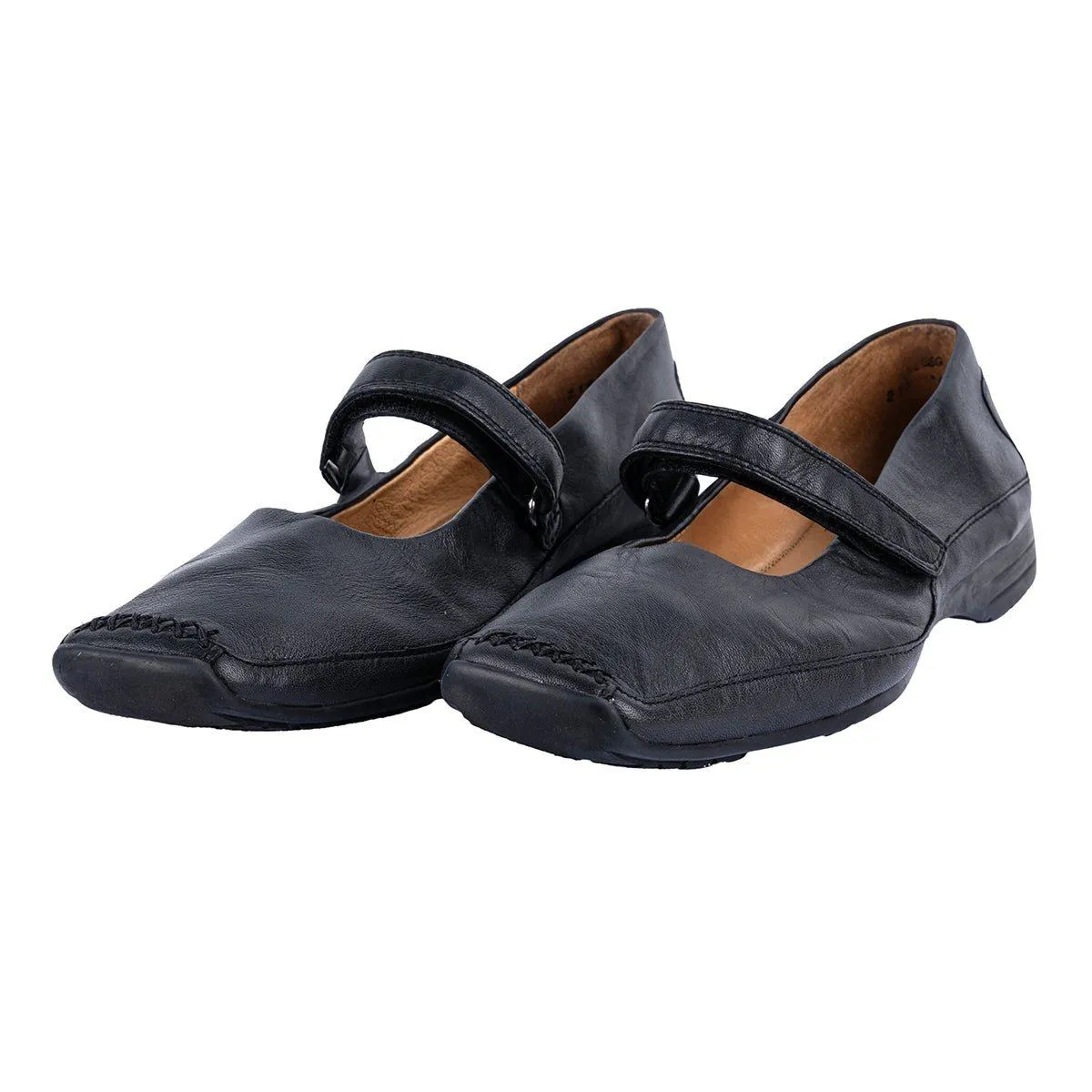 Hush Puppies Mary Jane Ballerinas Leather Black Colour For Women