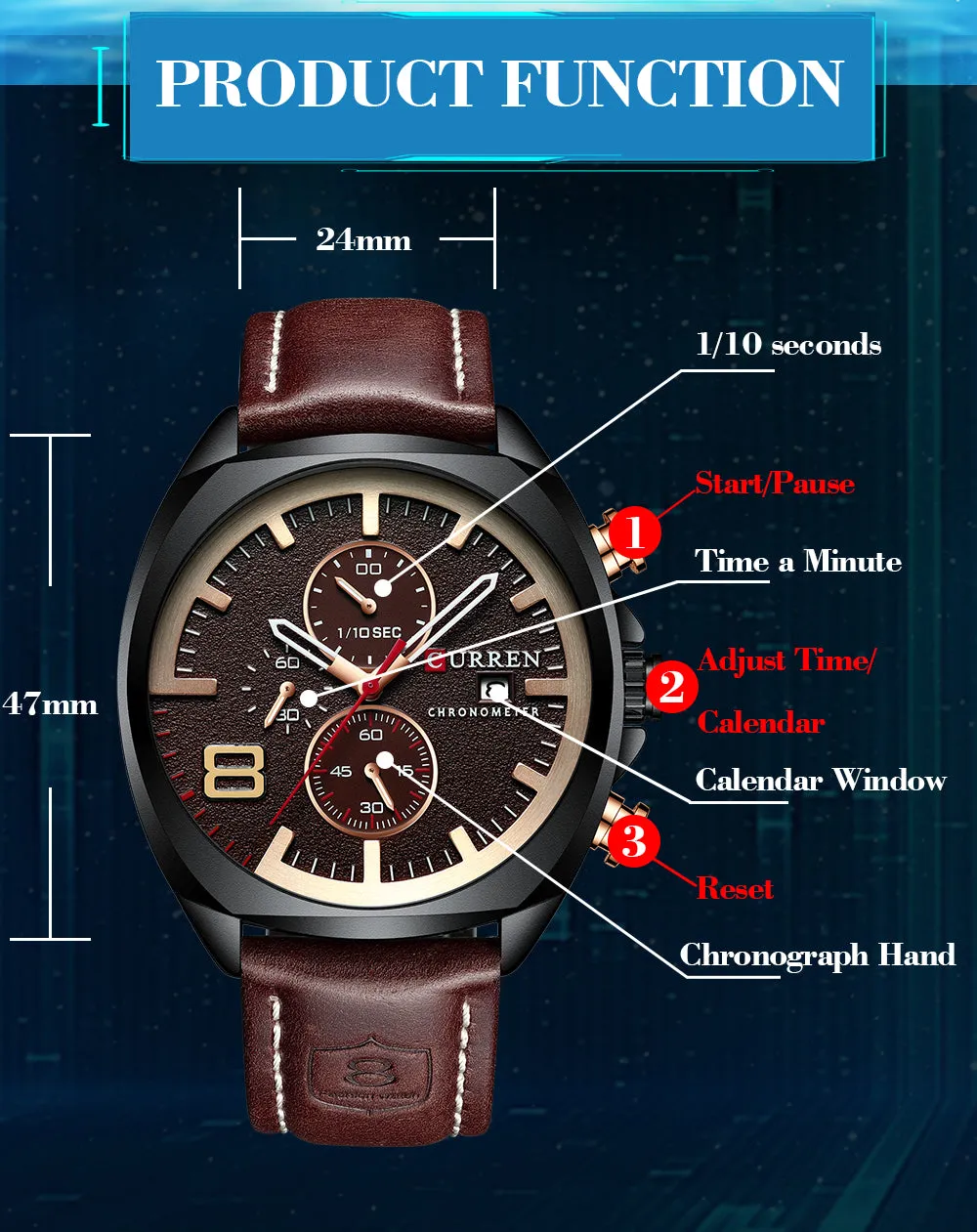 Luxury Men Watches, Military Analog Male Quartz Clock Men's Sport Wristwatch Waterproof Watch