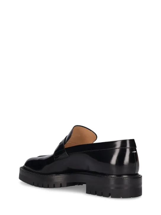 Maison Margiela   Tabi leather loafers 