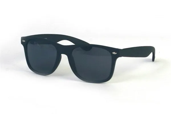 Matte Black Wayfarer Style Sunglasses