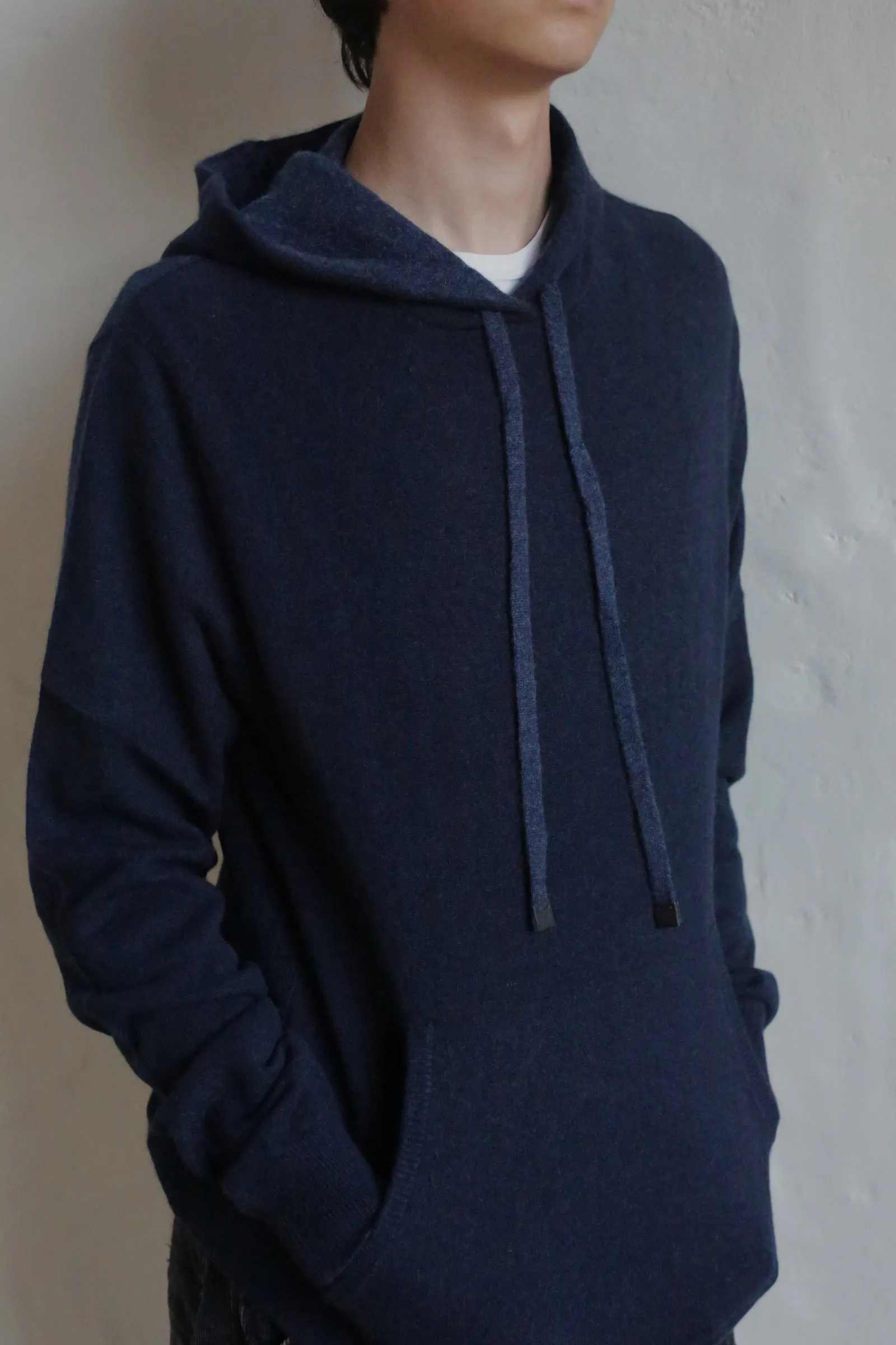 Men's Cashmere Hoodie | Navy