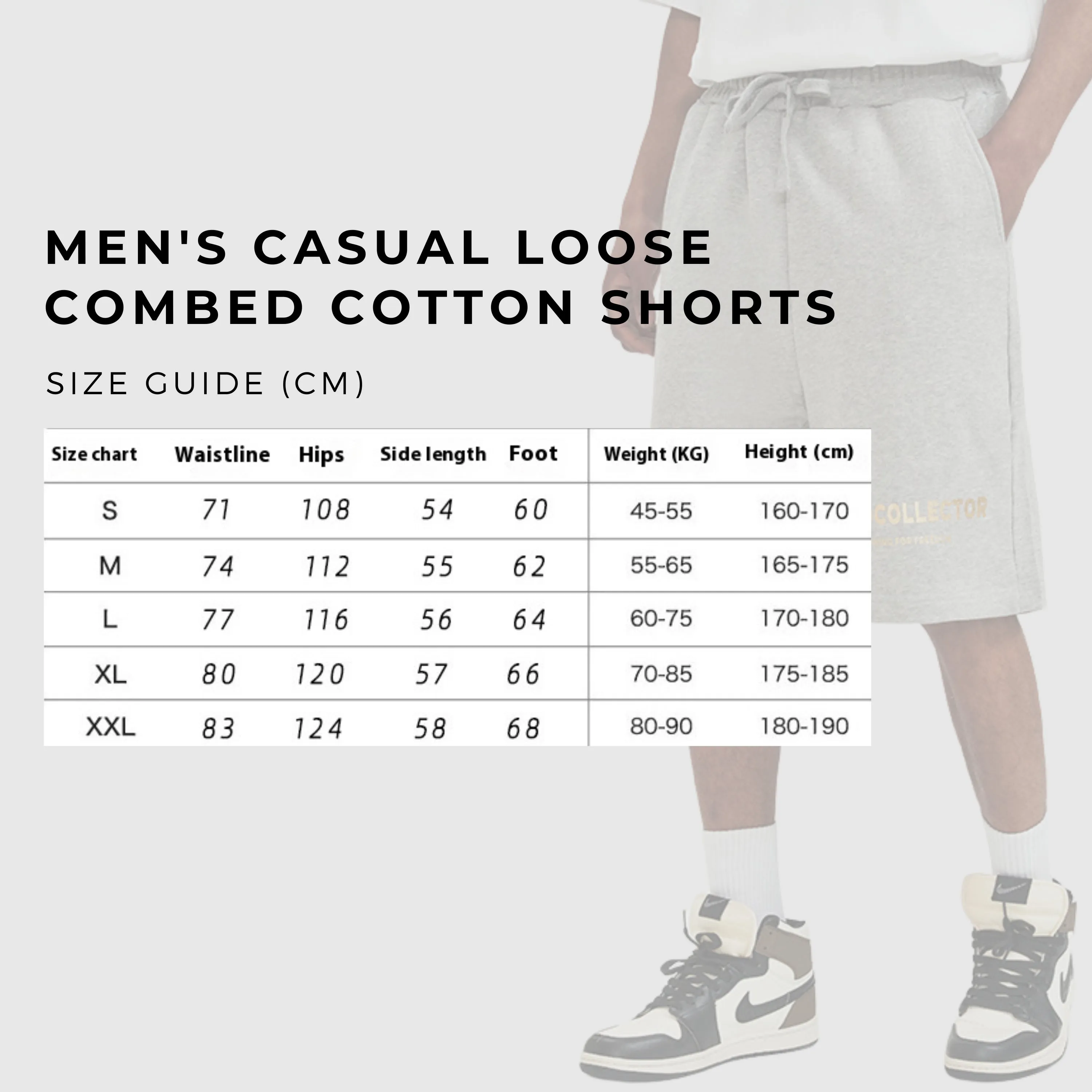 Men's Casual Loose Combed Cotton Shorts