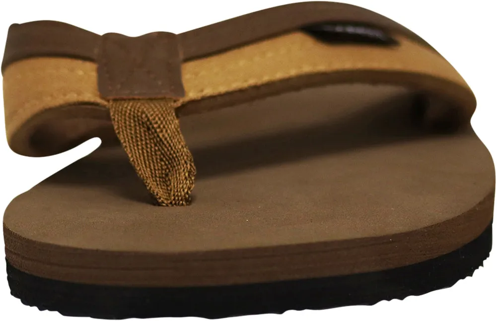 Mens Flip Flop Sandal Brown