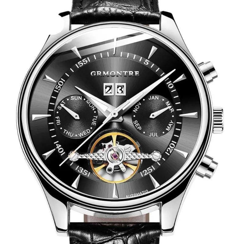 Men's Leather Mechanical Watches