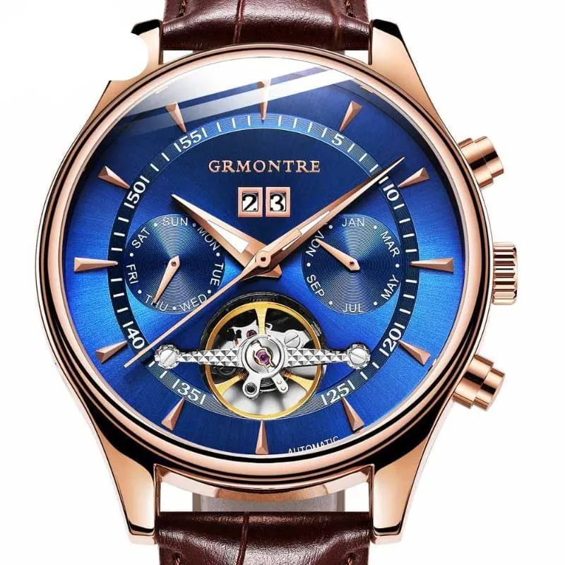 Men's Leather Mechanical Watches