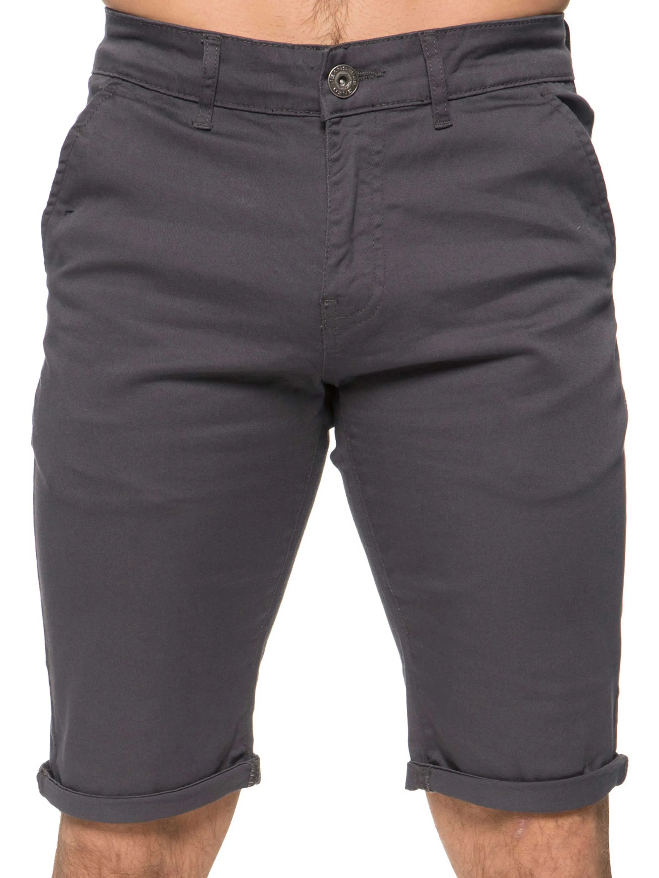 Mens Slim Fit Stretch Chino Shorts | Enzo Designer Menswear