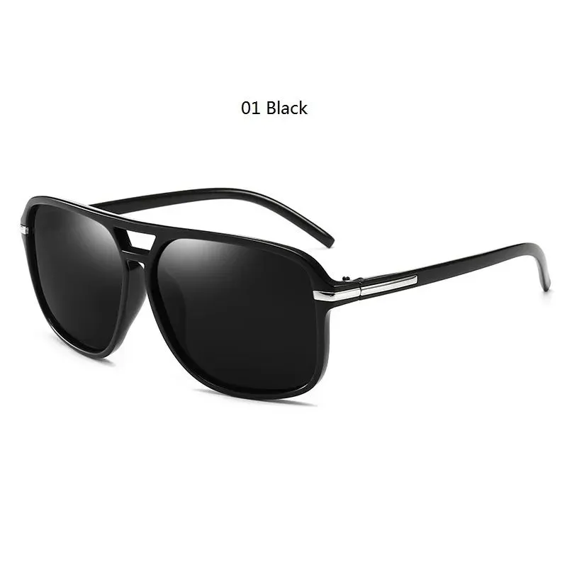 Men's Square Sunglasses Polarized Retro Sun Glasses Brand Designer Sunglasses For Men Women Driving Shades Male Anti-glare UV400