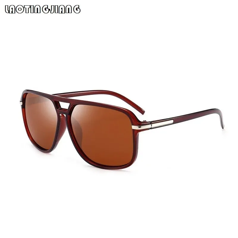 Men's Square Sunglasses Polarized Retro Sun Glasses Brand Designer Sunglasses For Men Women Driving Shades Male Anti-glare UV400