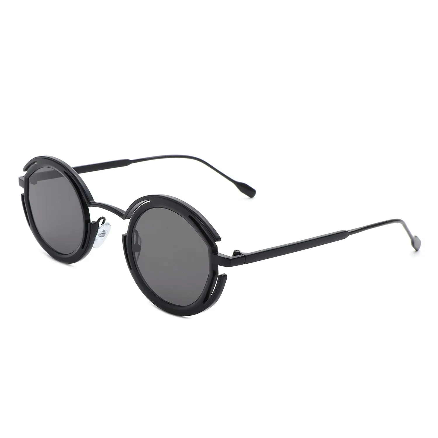 Moonmist - Futuristic Geometric Round Fashion Sunglasses