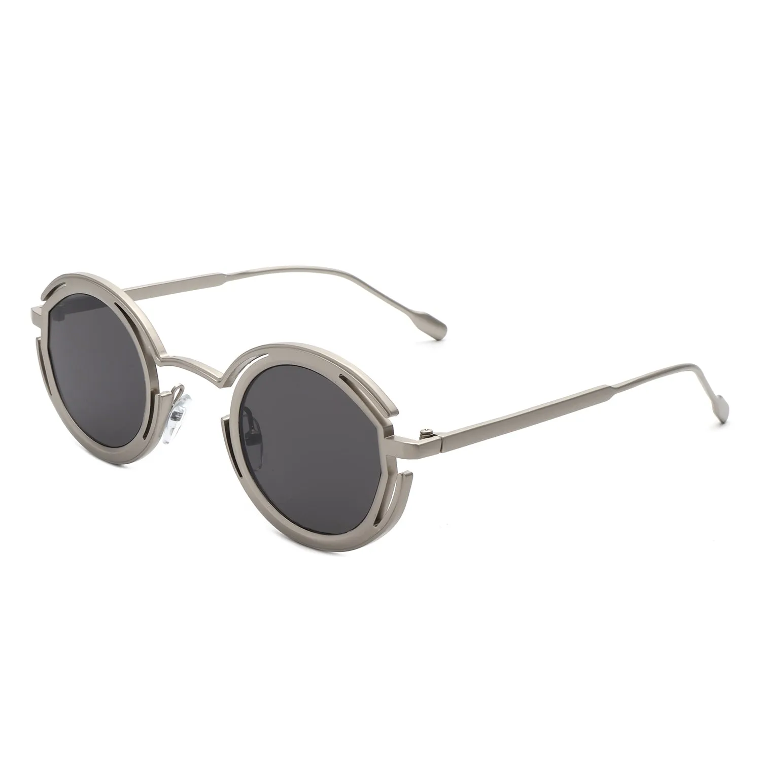 Moonmist - Futuristic Geometric Round Fashion Sunglasses