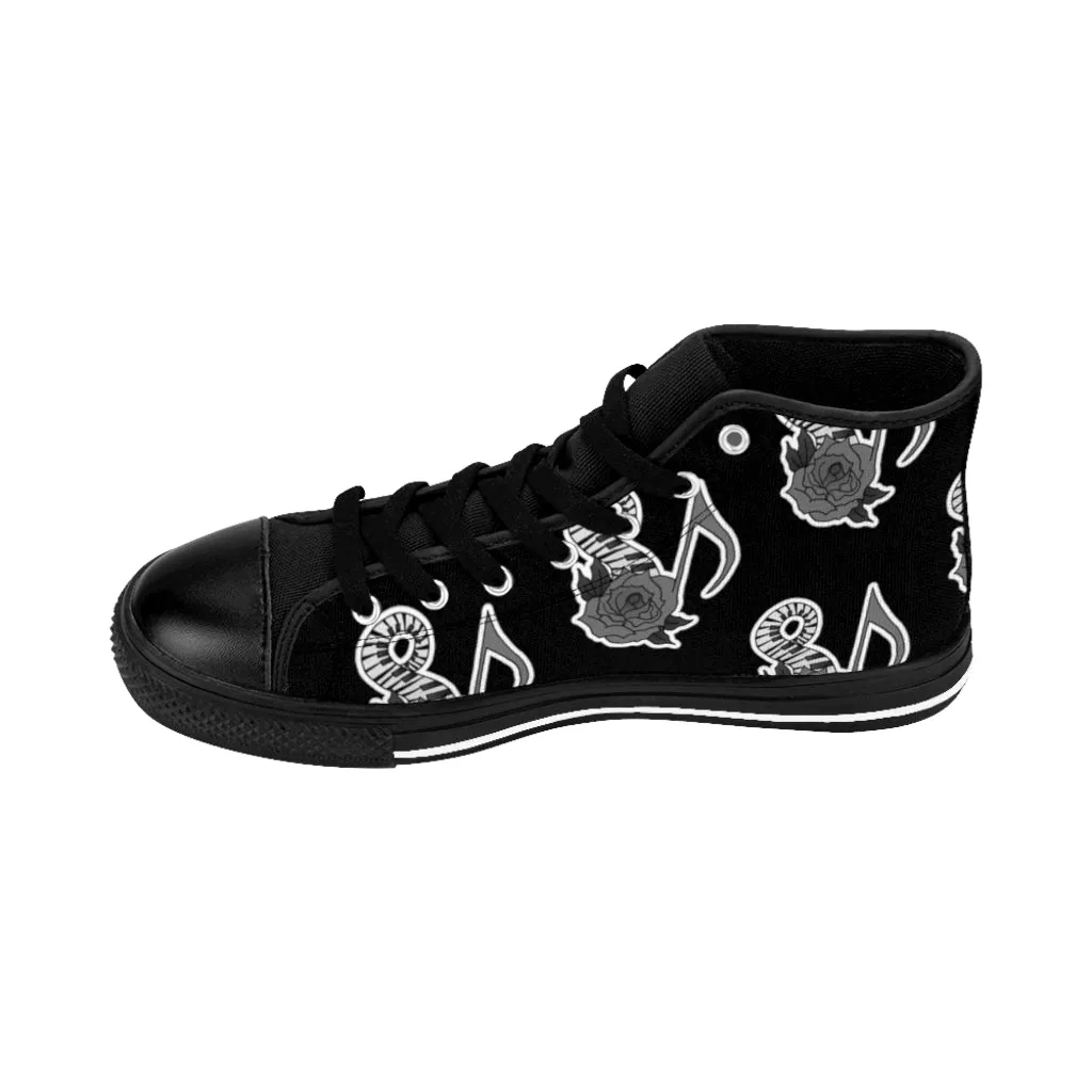 Musical Rose Men's High-top Sneakers