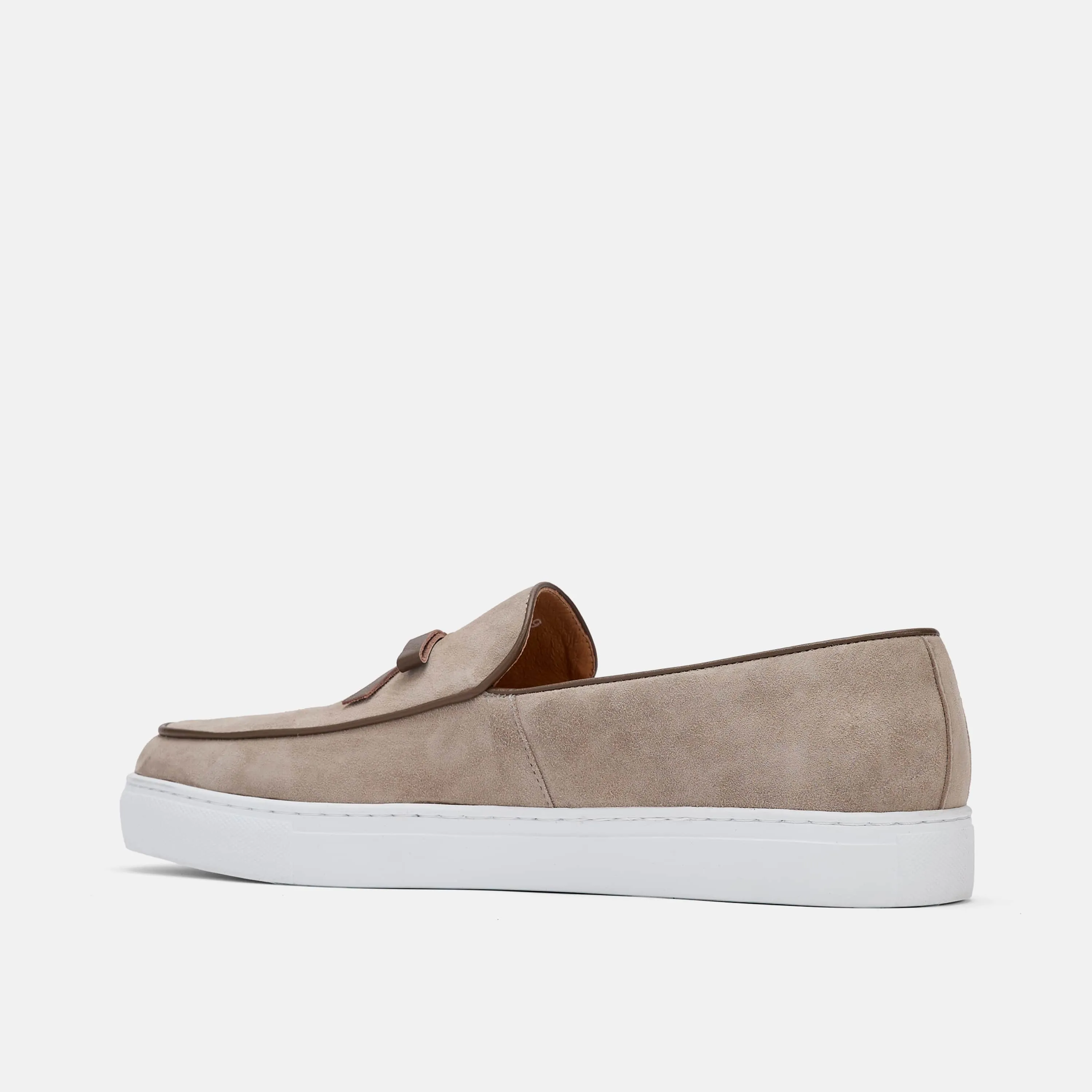 Odell Desert Sand Suede Belgian Loafer Sneakers