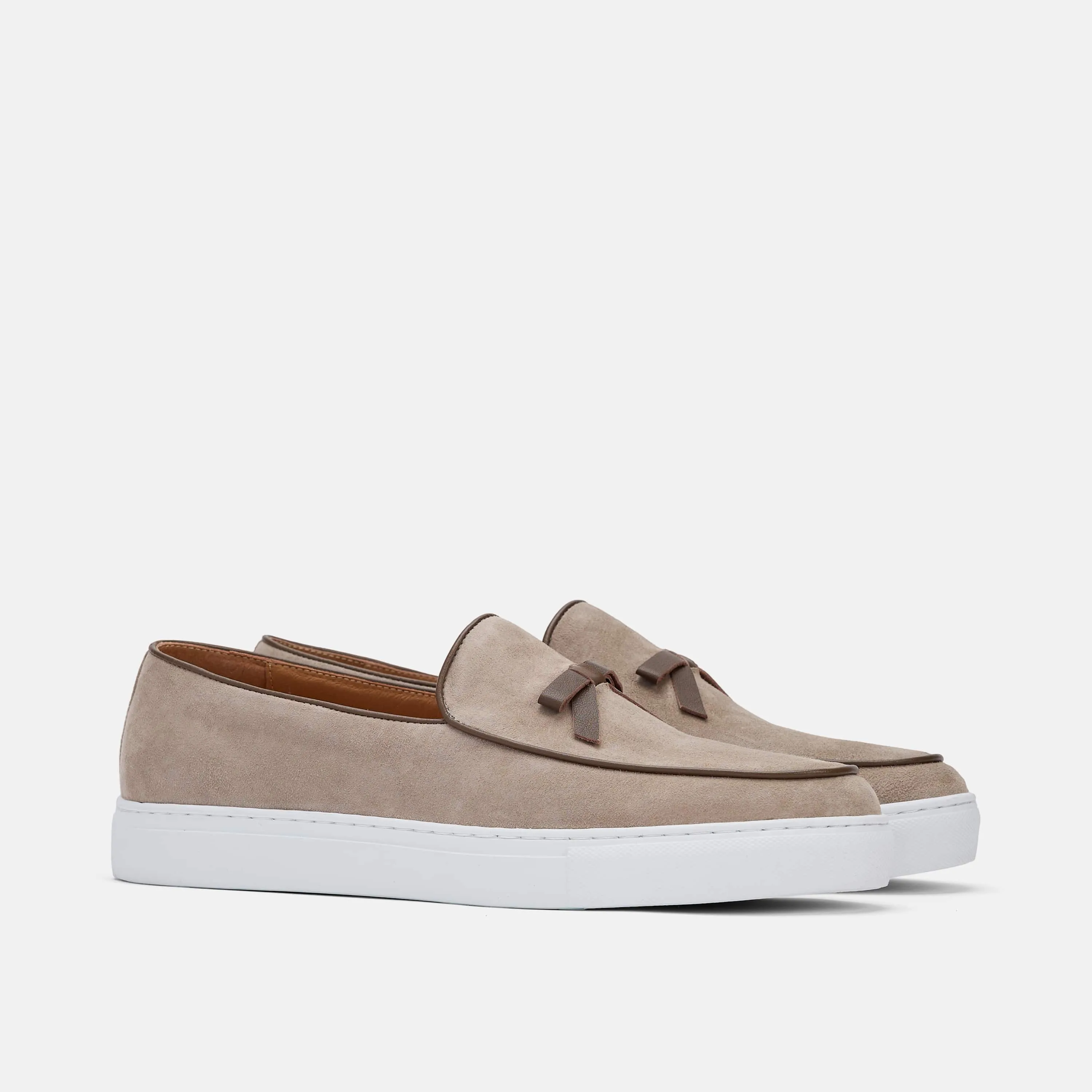 Odell Desert Sand Suede Belgian Loafer Sneakers