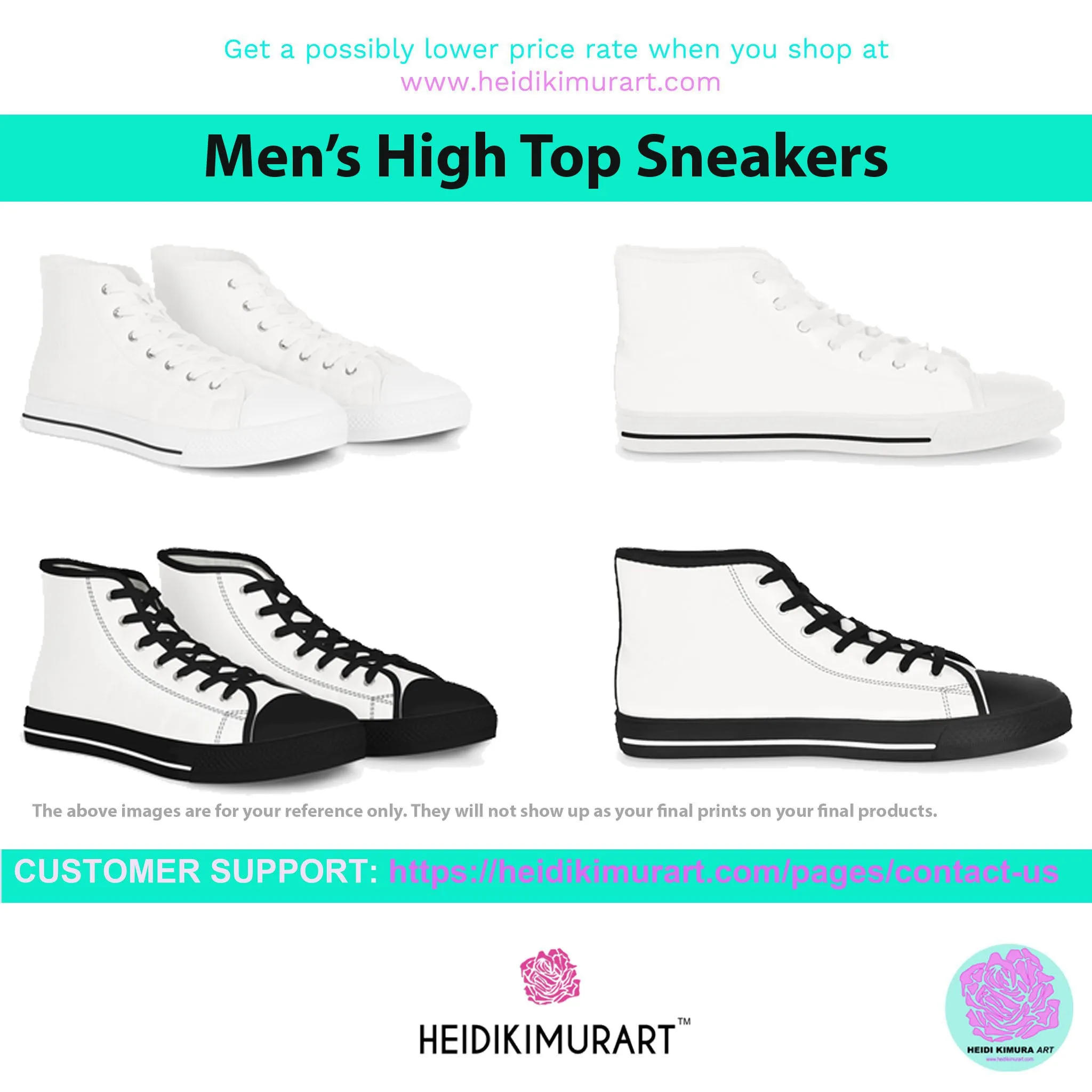 Purple Nude Art Men's High Tops, Unique Footwear, Modern Minimalist Best Men's High Top Sneakers Running Shoes