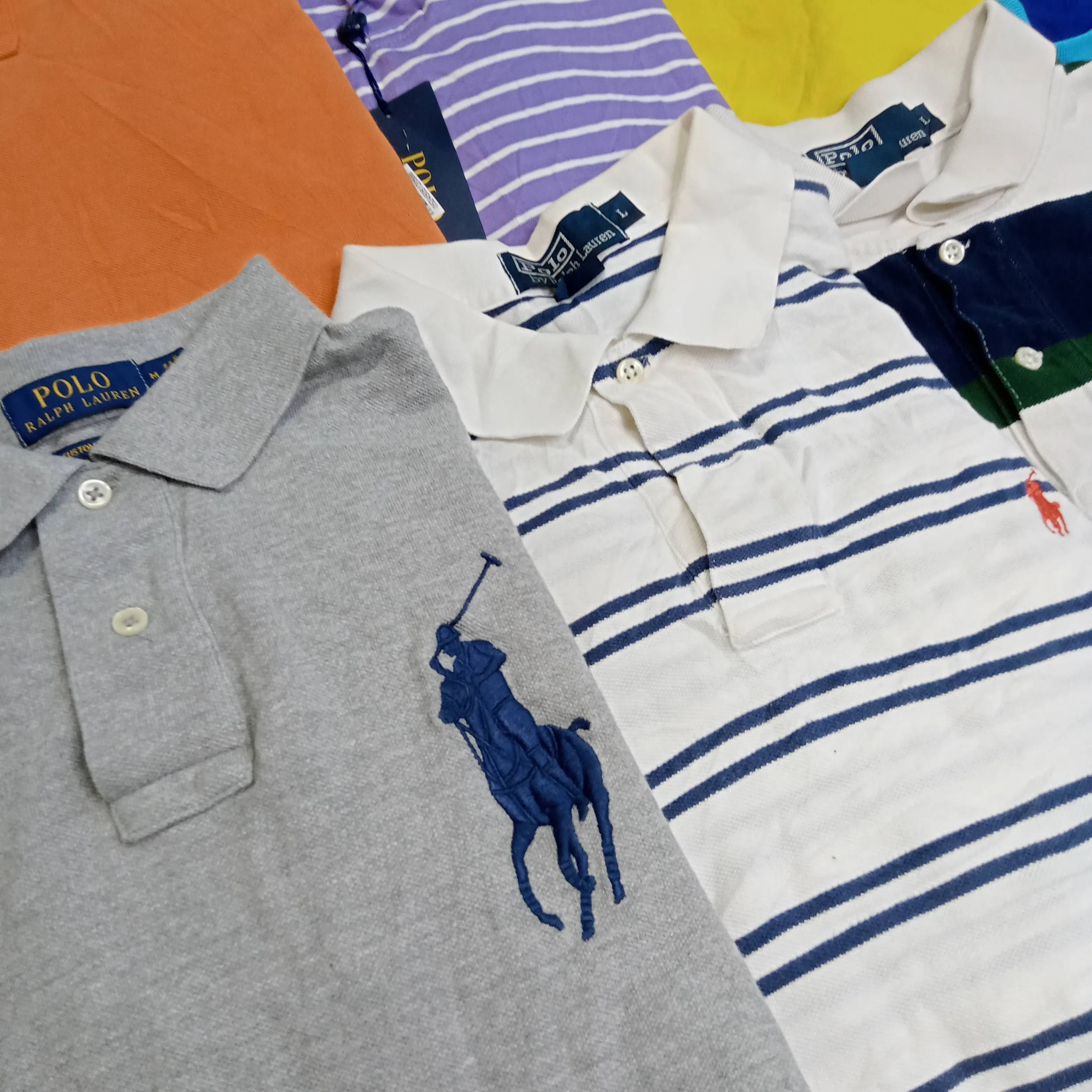 RALPH LAUREN POLO COLLAR T-SHIRTS - 40 PCS