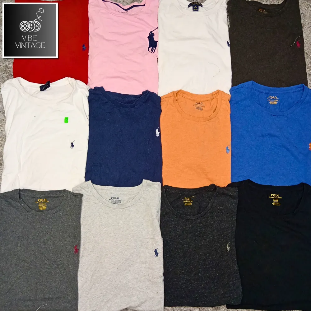 RALPH LAUREN POLO MEN'S ROUND NECK T-SHIRTS - 60 PCS