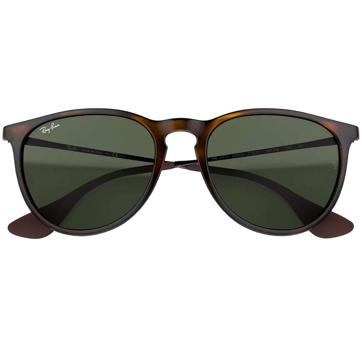 Ray-Ban Erika Classic Sunglasses - Polished Light Havana/Green