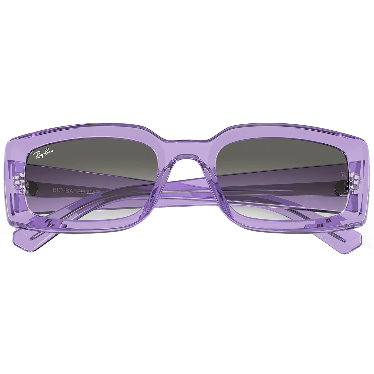 Ray-Ban Kiliane Bio-Based Sunglasses - Polished Transparent Violet/Green