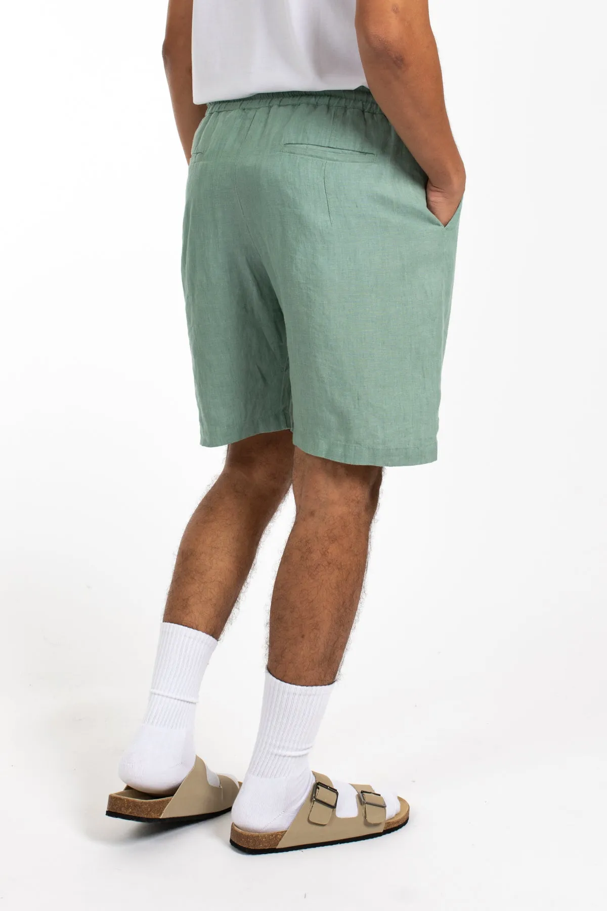 Sea Relaxed Waist Linen Short