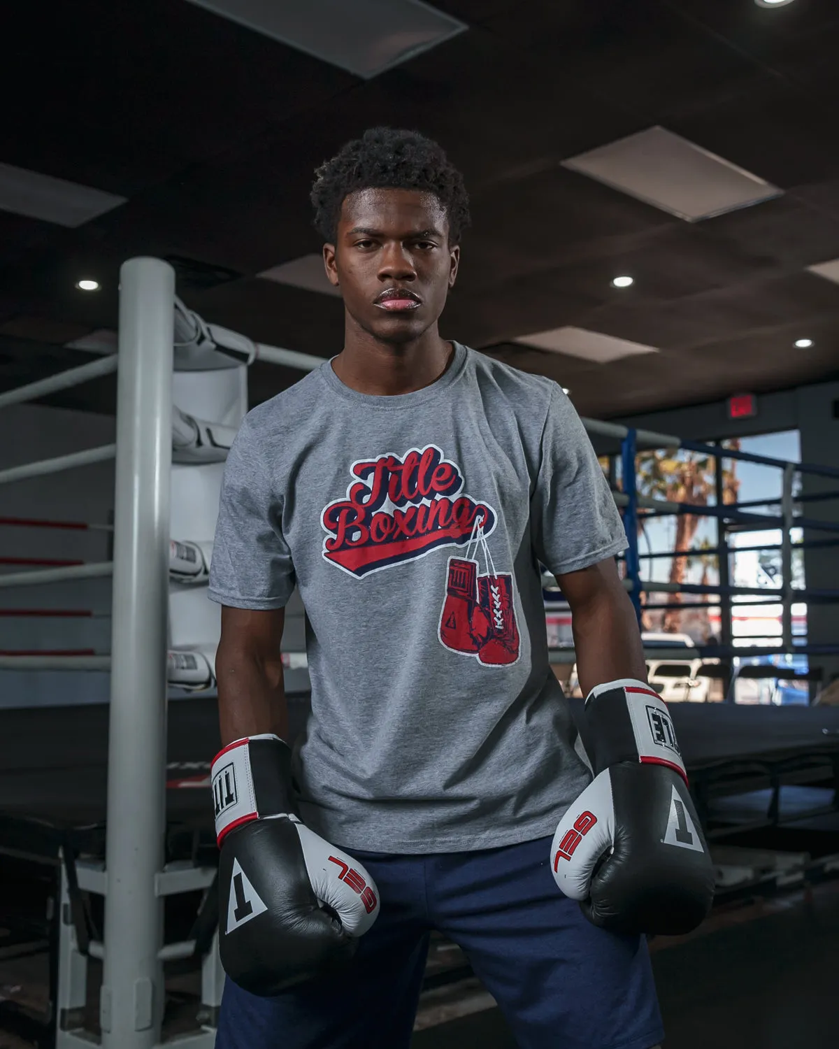 TITLE Boxing Classic Script Performance Tee