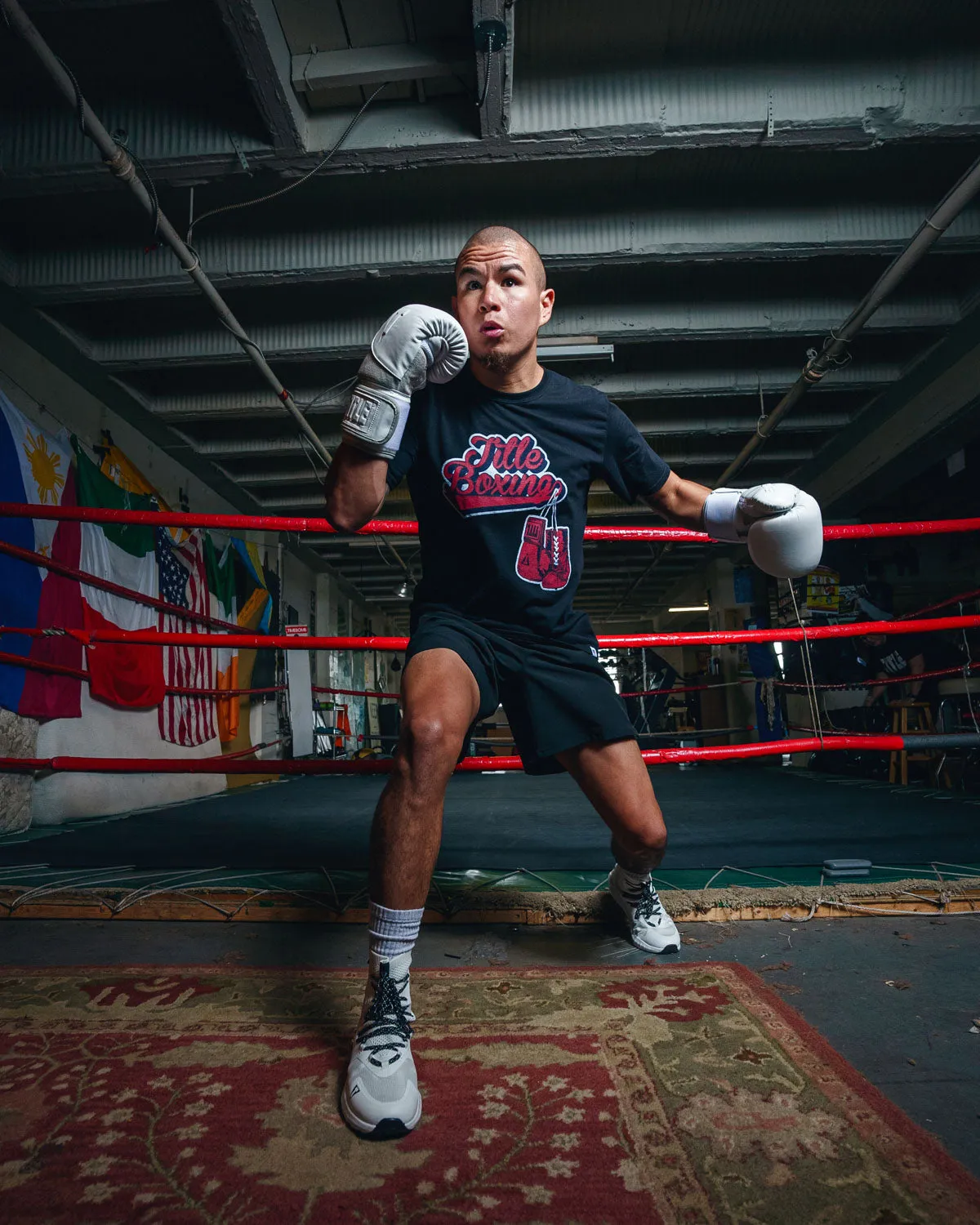 TITLE Boxing Classic Script Performance Tee