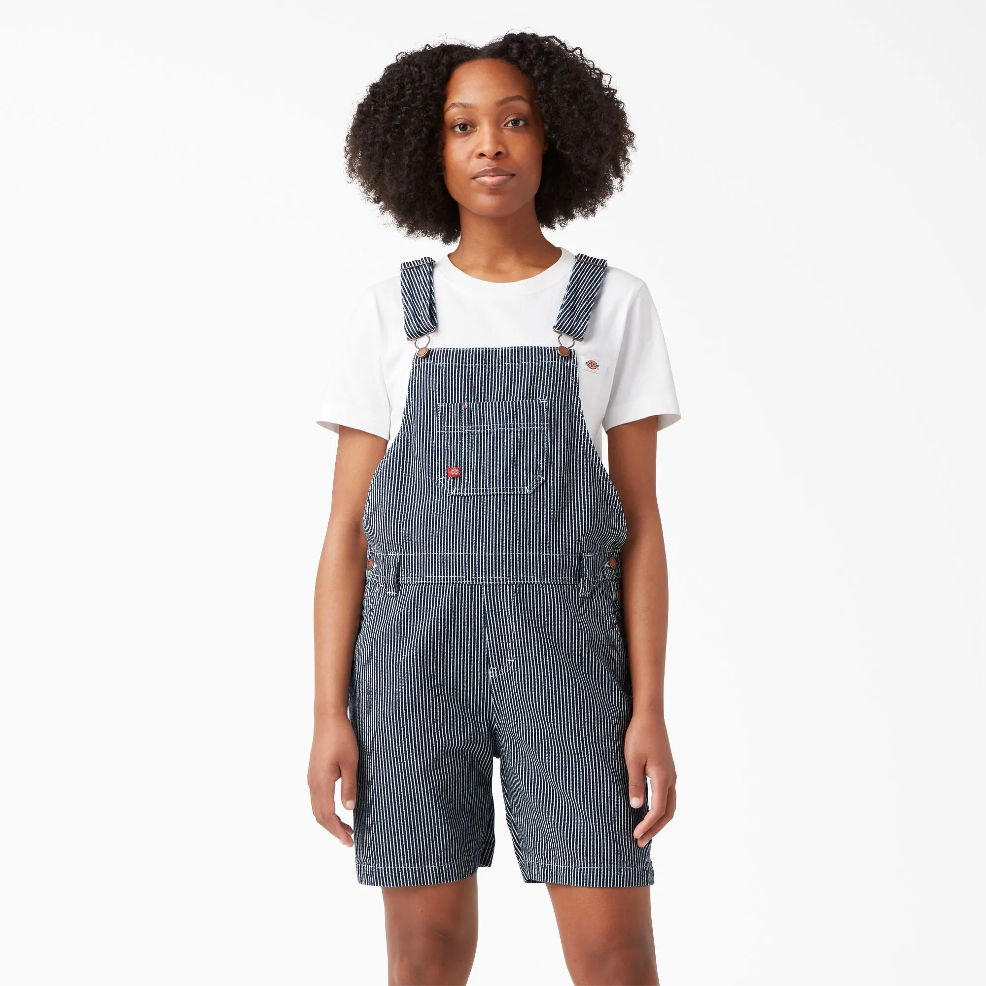 Women's Relaxed Fit Bib Shortalls, 7"