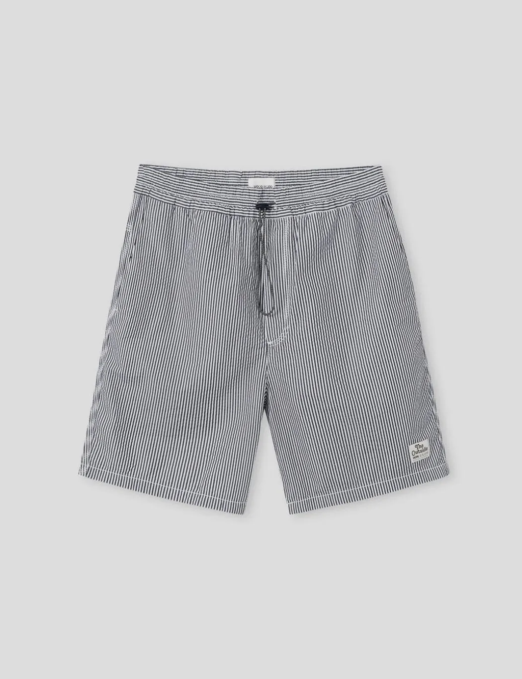 Wood Wood Baltazar Shorts - White Navy Stripe